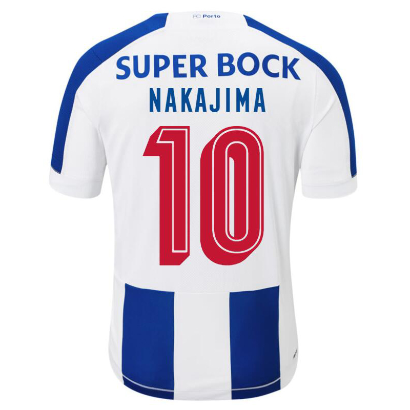 Férfi Futball Shoya Nakajima 10 Hazai Fehér Kék Mez 2019/20 Póló Ing