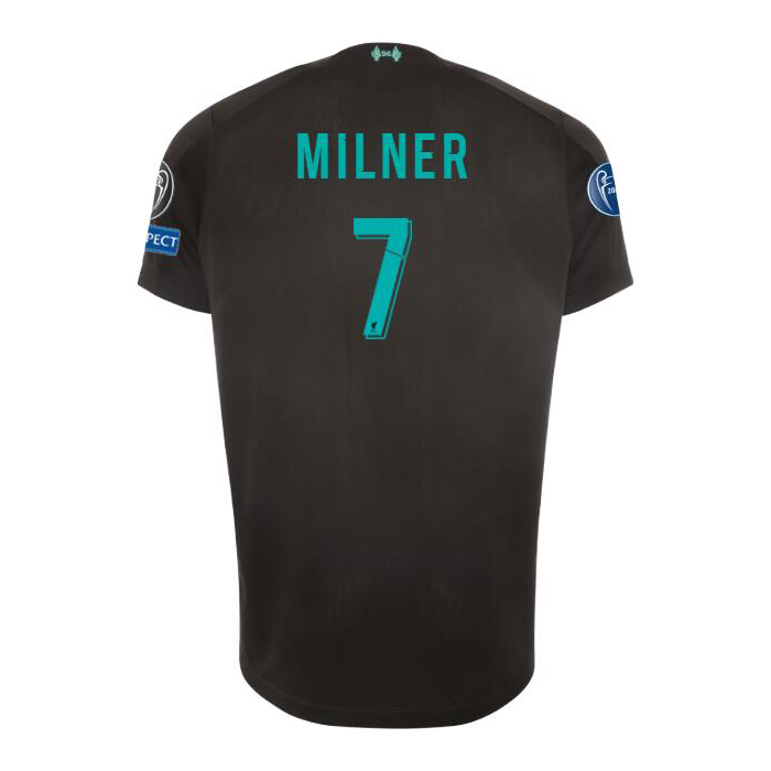 Férfi Futball James Milner 7 3. Számú Fekete Mez 2019/20 Póló Ing