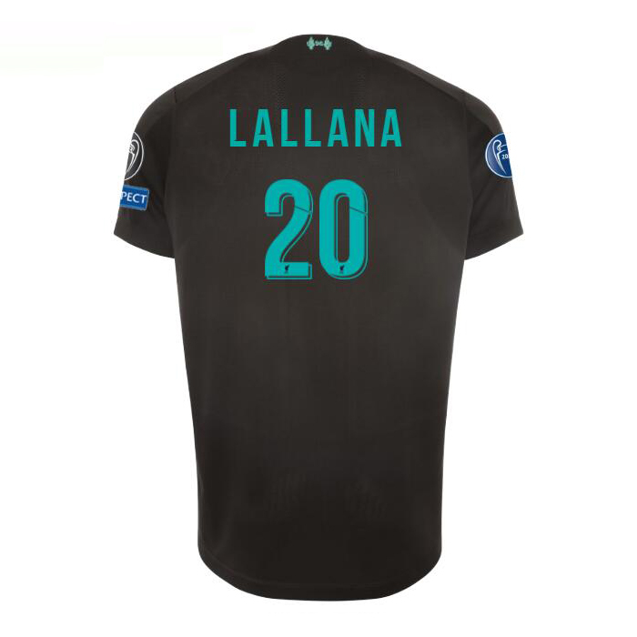 Férfi Futball Adam Lallana 20 3. Számú Fekete Mez 2019/20 Póló Ing