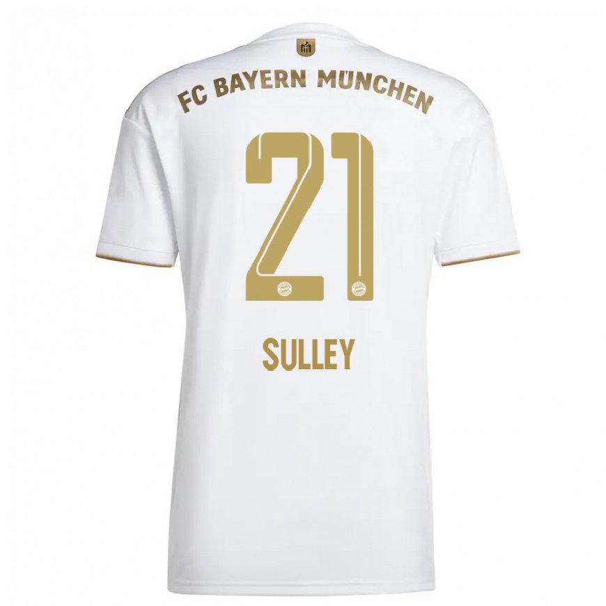 Kandiny Női Williams Baffour Sulley #21 Fehér Aranypénz Idegenbeli Jersey 2022/23 Mez Póló Ing