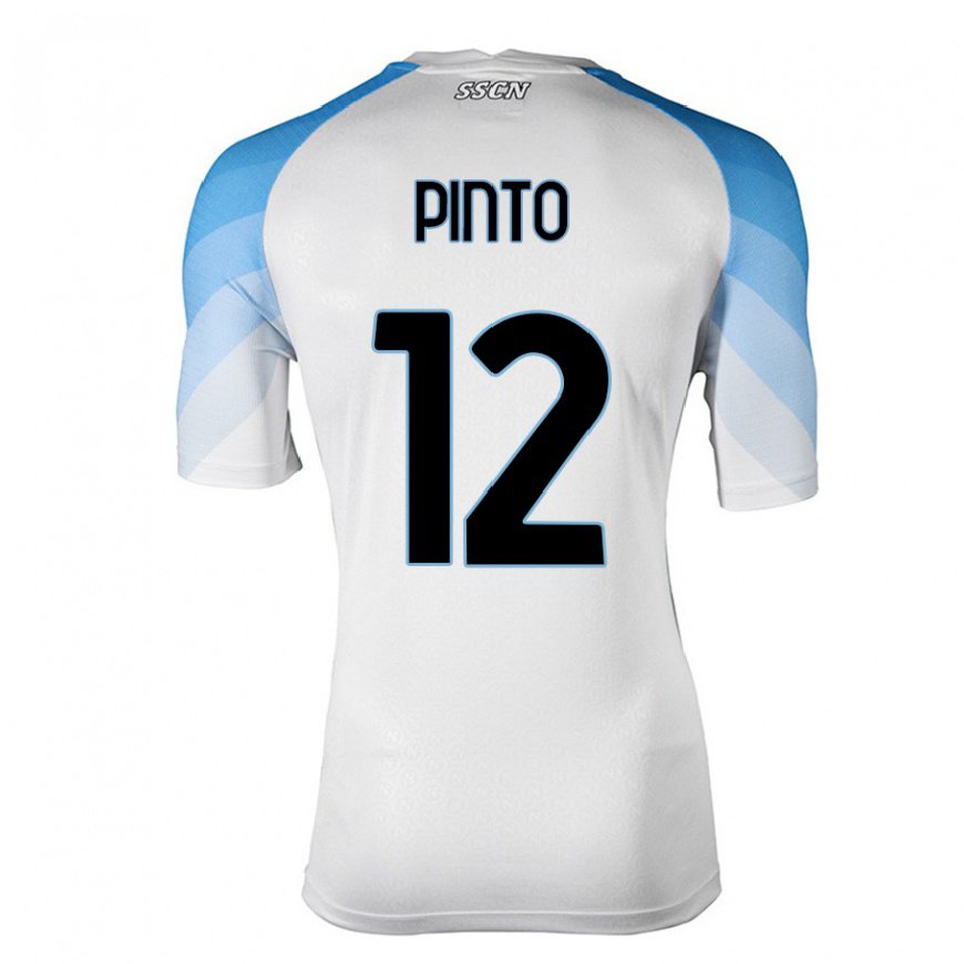 Kandiny Női Ciro Pinto #12 Fehér ég Kék Idegenbeli Jersey 2022/23 Mez Póló Ing