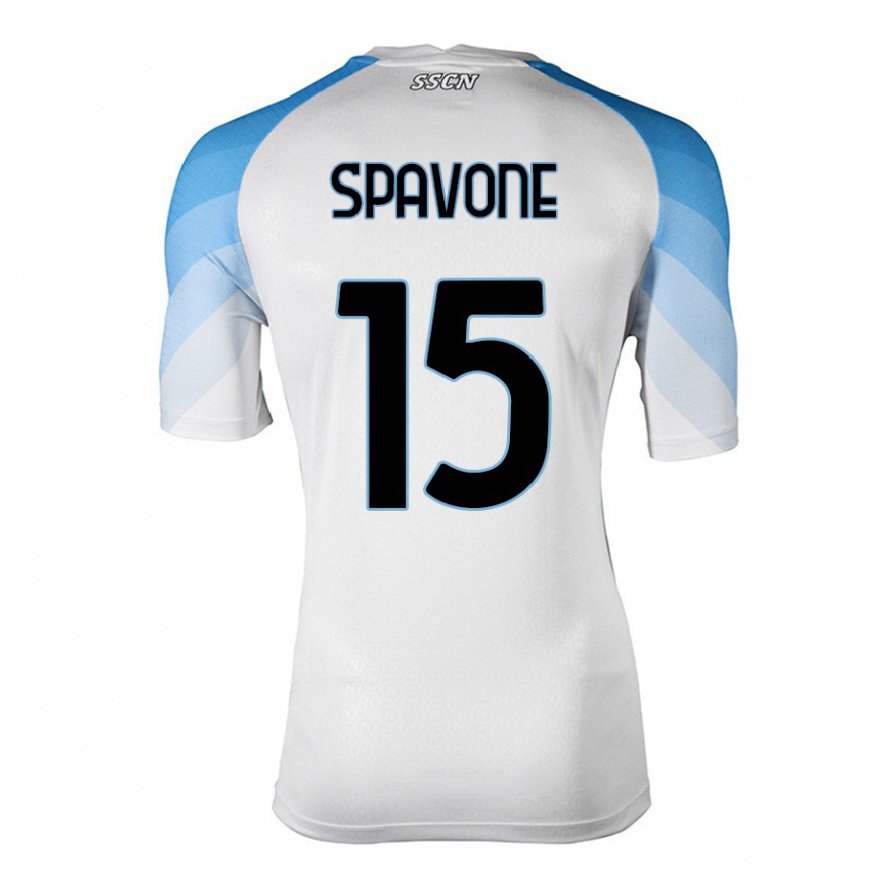 Kandiny Női Alessandro Spavone #15 Fehér ég Kék Idegenbeli Jersey 2022/23 Mez Póló Ing