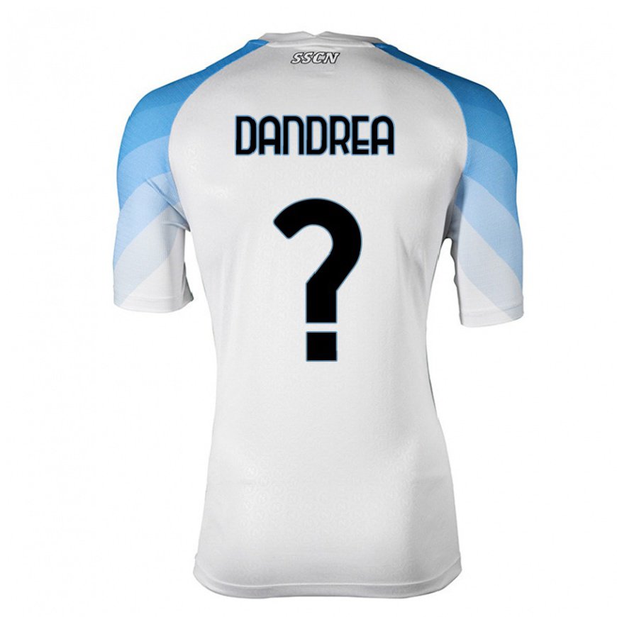 Kandiny Női Alessandro DAndrea #0 Fehér ég Kék Idegenbeli Jersey 2022/23 Mez Póló Ing