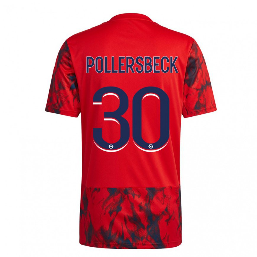 Kandiny Női Julian Pollersbeck #30 Vörös Tér Idegenbeli Jersey 2022/23 Mez Póló Ing