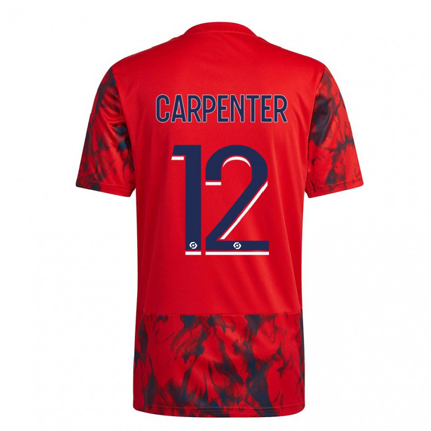 Kandiny Női Ellie Carpenter #12 Vörös Tér Idegenbeli Jersey 2022/23 Mez Póló Ing