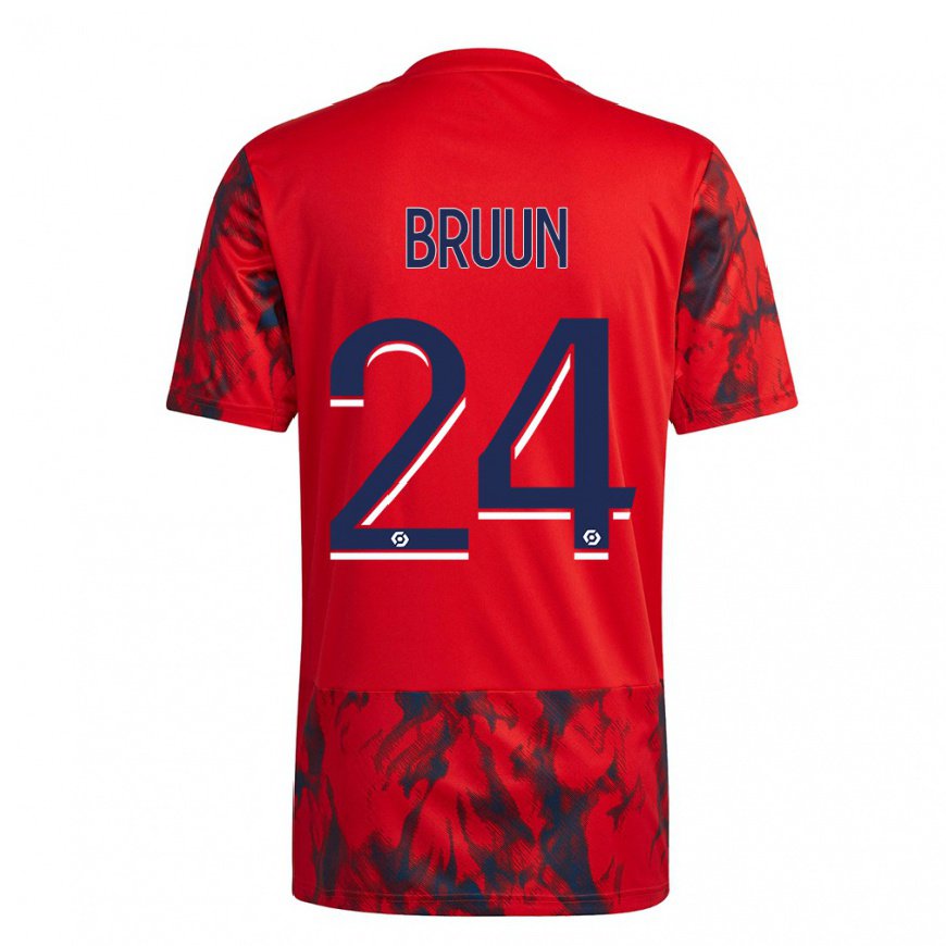 Kandiny Női Signe Bruun #24 Vörös Tér Idegenbeli Jersey 2022/23 Mez Póló Ing