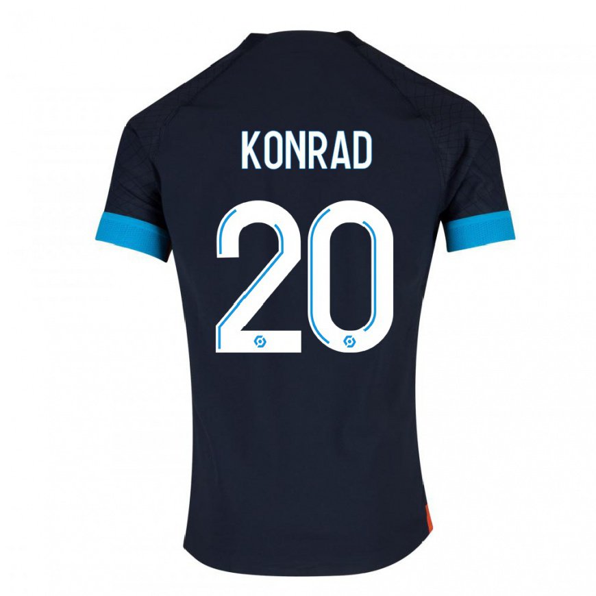 Kandiny Női Konrad de la Fuente #20 Fekete Olimpiát Idegenbeli Jersey 2022/23 Mez Póló Ing
