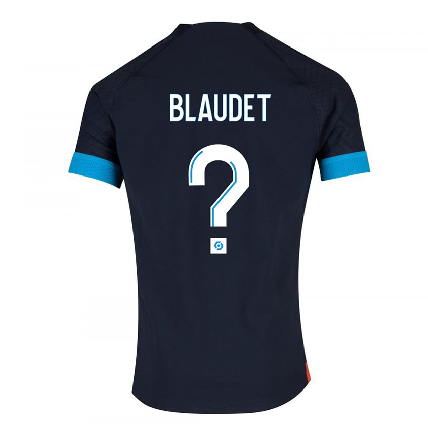 Kandiny Női David Blaudet #0 Fekete Olimpiát Idegenbeli Jersey 2022/23 Mez Póló Ing