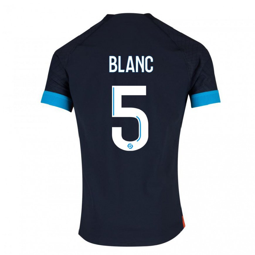 Kandiny Női Amandine Blanc #5 Fekete Olimpiát Idegenbeli Jersey 2022/23 Mez Póló Ing