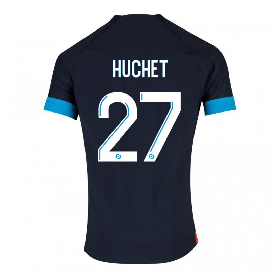 Kandiny Női Sarah Huchet #27 Fekete Olimpiát Idegenbeli Jersey 2022/23 Mez Póló Ing