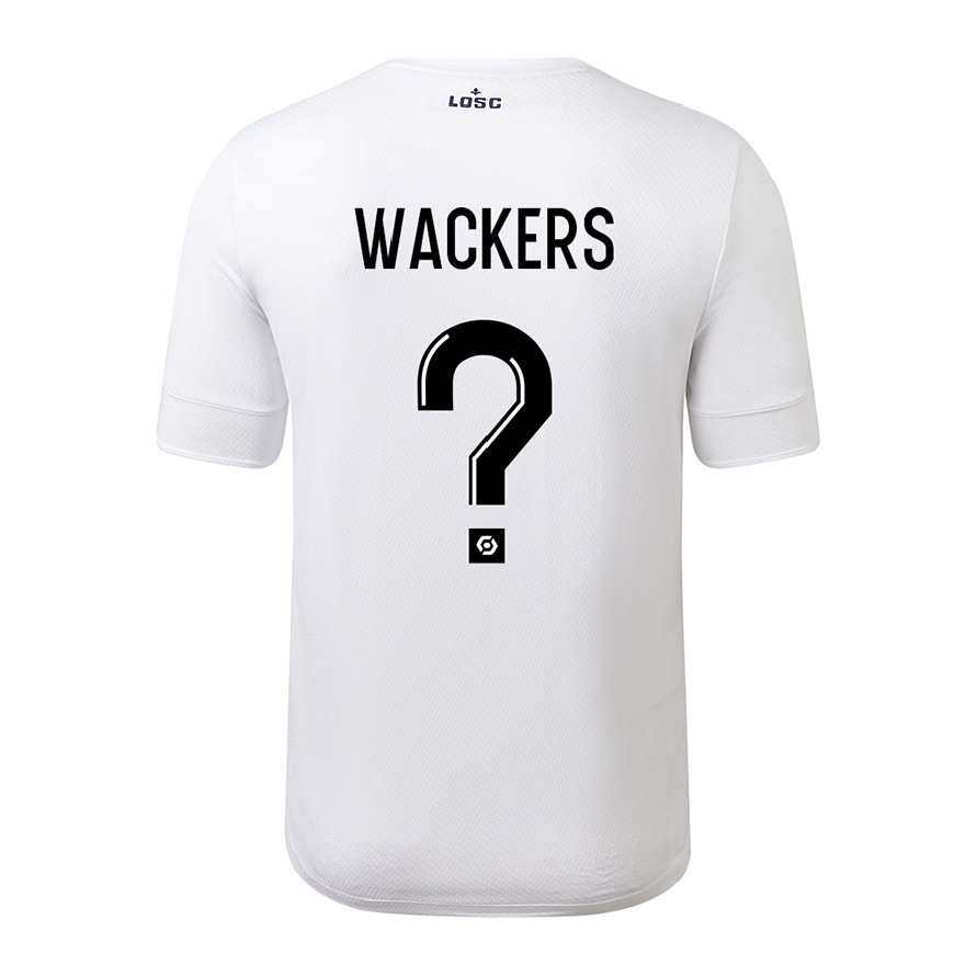 Kandiny Női Maxime Wackers #0 Fehér Bíbor Idegenbeli Jersey 2022/23 Mez Póló Ing