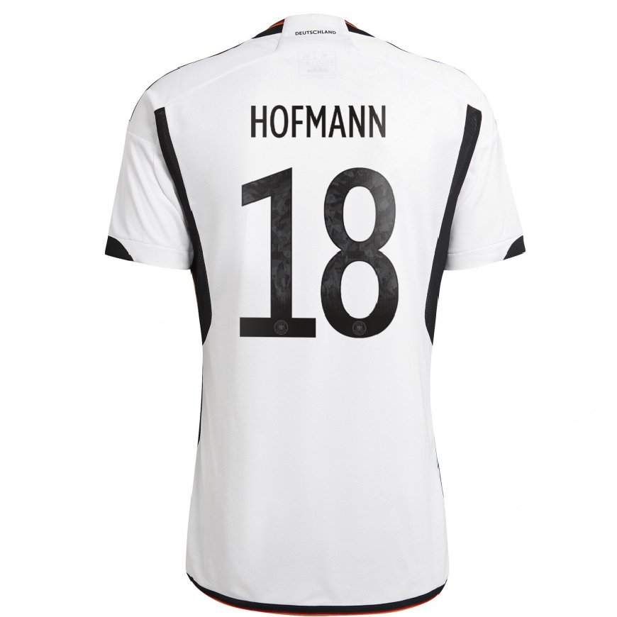 Kandiny Férfi Német Jonas Hofmann #18 Fehér Fekete Hazai Jersey 22-24 Mez Póló Ing