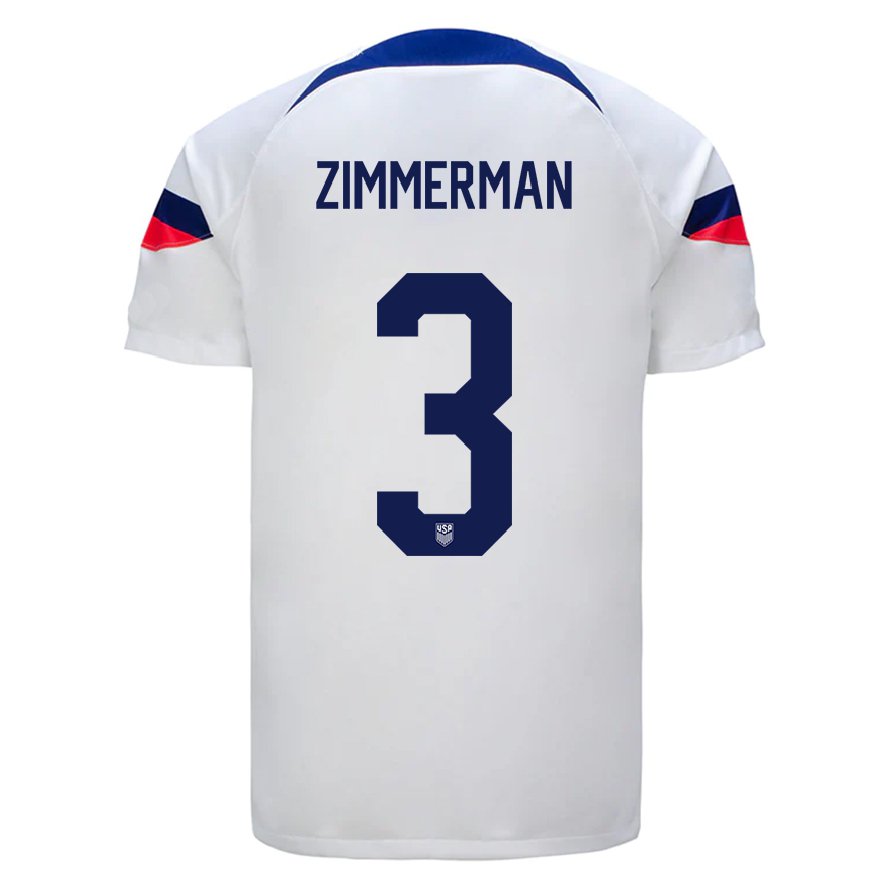 Kandiny Férfi Amerikai Walker Zimmerman #3 Fehér Hazai Jersey 22-24 Mez Póló Ing
