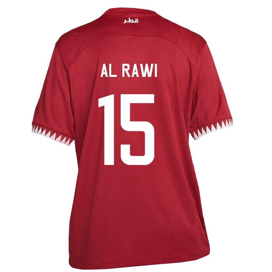Kandiny Férfi Katari Bassam Al Rawi #15 Gesztenyebarna Hazai Jersey 22-24 Mez Póló Ing