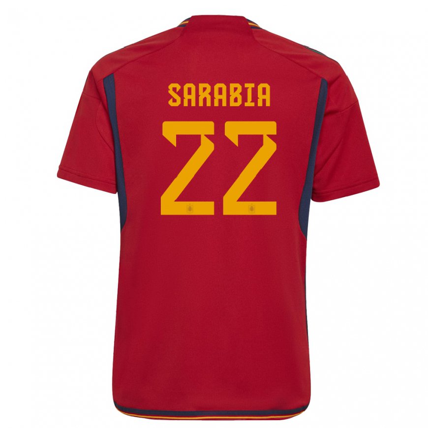 Kandiny Női Spanyol Pablo Sarabia #22 Piros Hazai Jersey 22-24 Mez Póló Ing