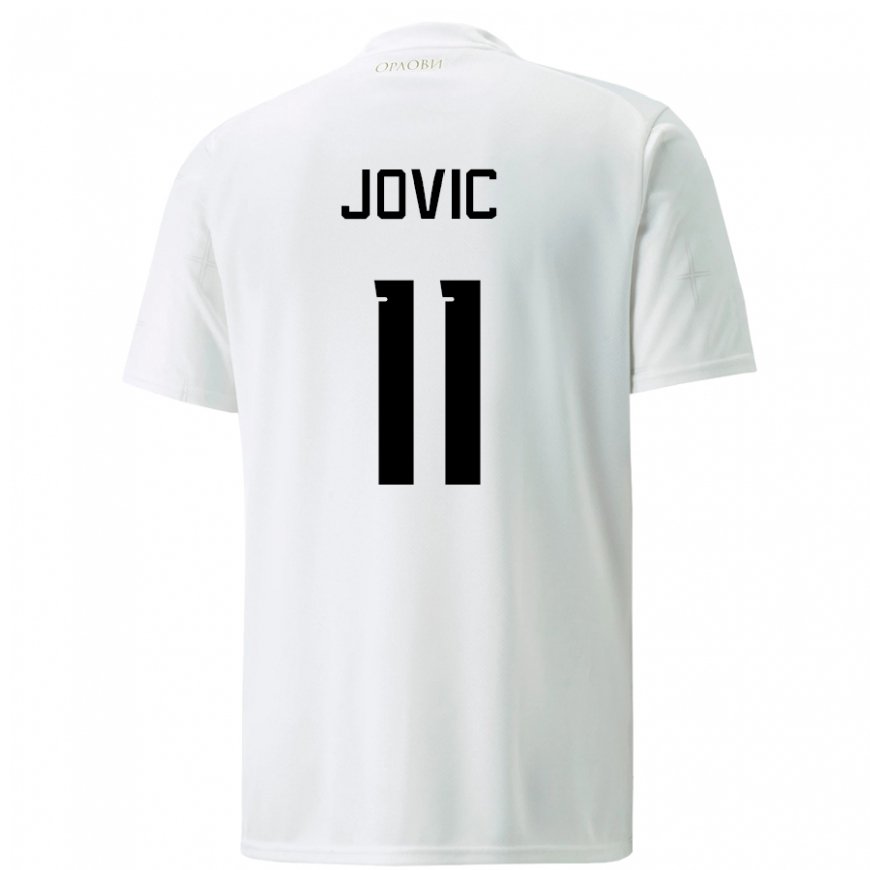Kandiny Női Szerb Luka Jovic #11 Fehér Idegenbeli Jersey 22-24 Mez Póló Ing