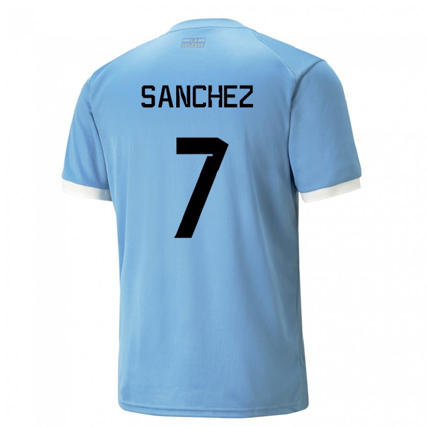 Kandiny Gyermek Uruguayi Renzo Sanchez #7 Kék Hazai Jersey 22-24 Mez Póló Ing