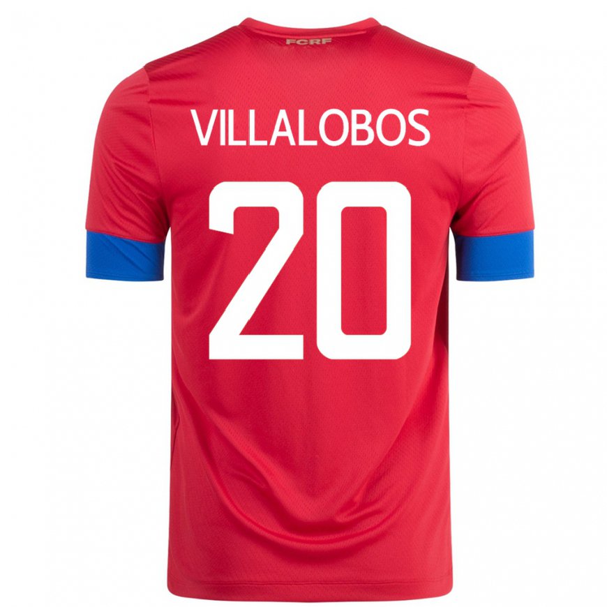 Kandiny Gyermek Costa Rica Fabiola Villalobos #20 Piros Hazai Jersey 22-24 Mez Póló Ing
