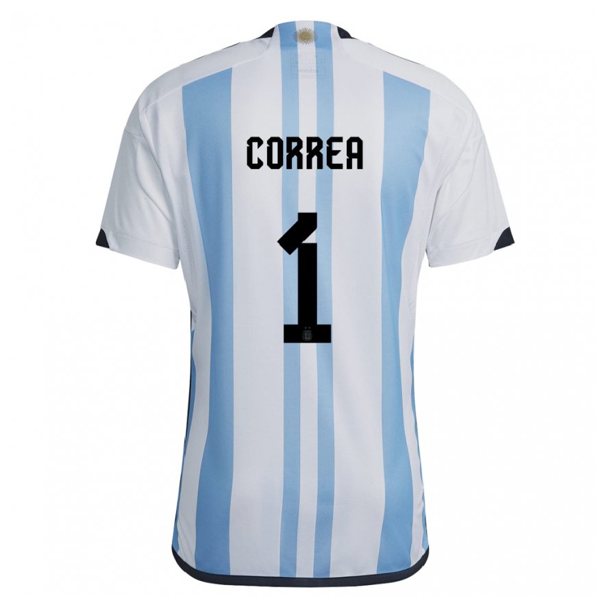 Kandiny Férfi Argentin Vanina Correa #1 Fehér ég Kék Hazai Jersey 22-24 Mez Póló Ing
