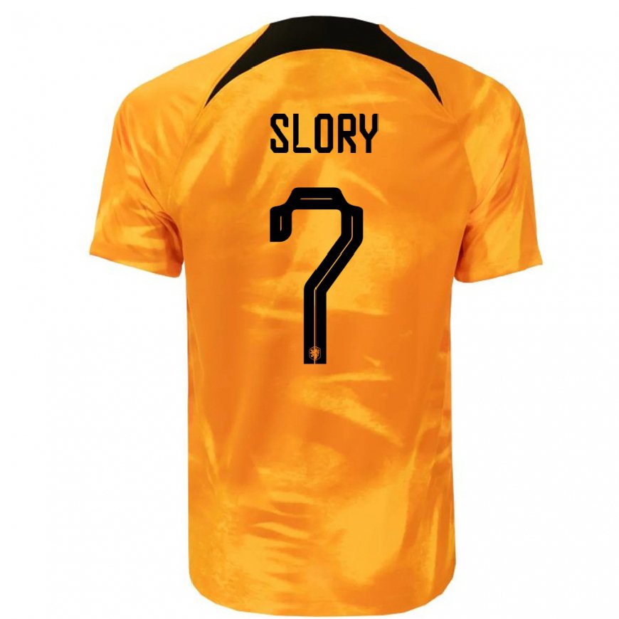 Kandiny Férfi Holland Jaden Slory #7 Lézer Narancs Hazai Jersey 22-24 Mez Póló Ing