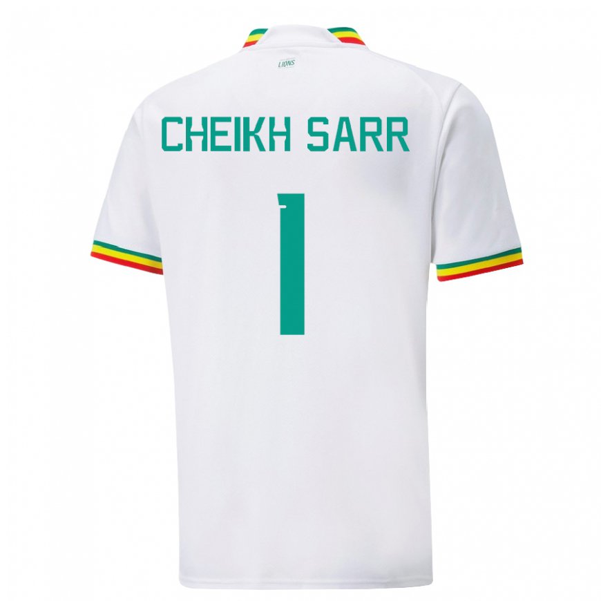 Kandiny Férfi Szenegáli Cheikh Sarr #1 Fehér Hazai Jersey 22-24 Mez Póló Ing