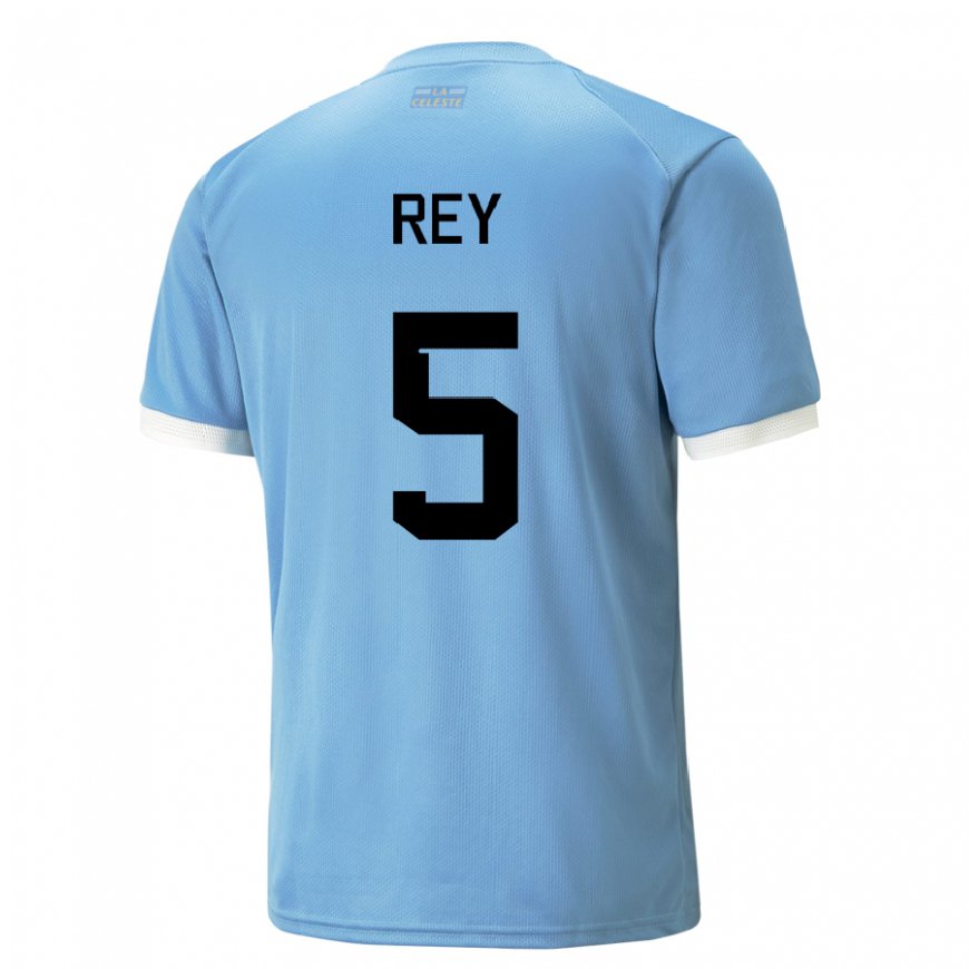 Kandiny Férfi Uruguayi Rodrigo Rey #5 Kék Hazai Jersey 22-24 Mez Póló Ing
