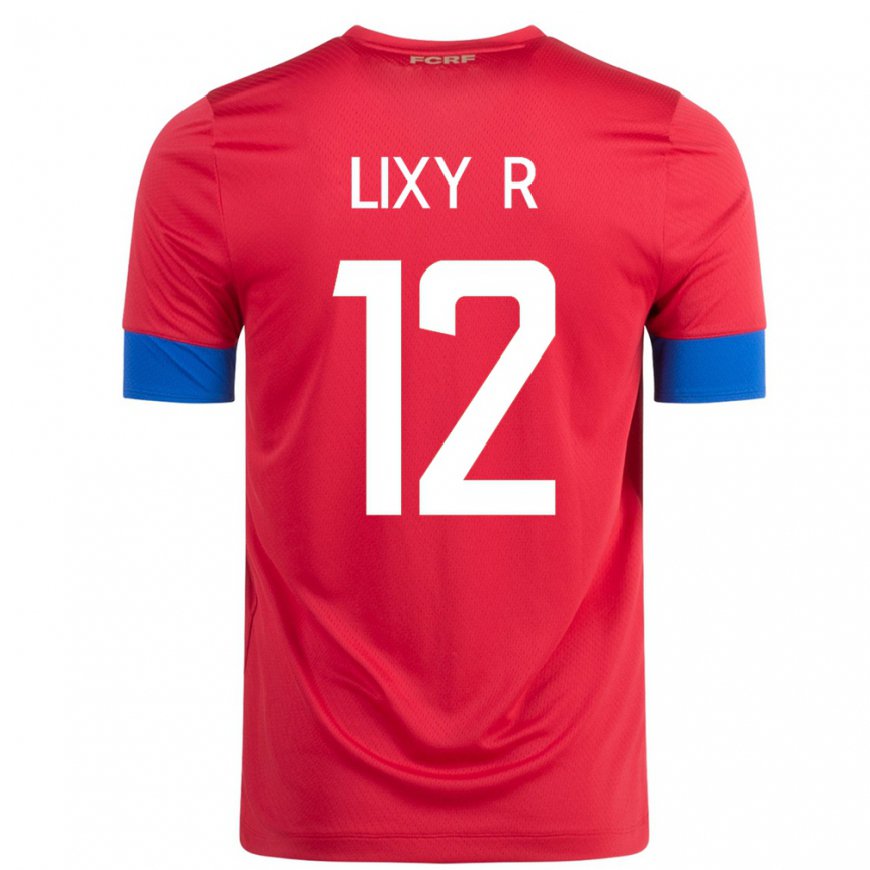 Kandiny Férfi Costa Rica Lixy Rodriguez #12 Piros Hazai Jersey 22-24 Mez Póló Ing
