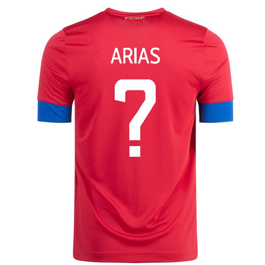 Kandiny Férfi Costa Rica Jose Arias #0 Piros Hazai Jersey 22-24 Mez Póló Ing