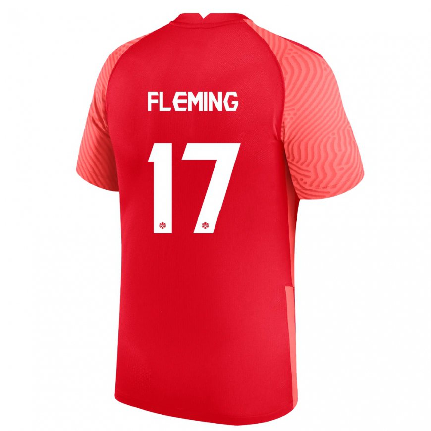 Kandiny Férfi Kanadai Jessie Fleming #17 Piros Hazai Jersey 22-24 Mez Póló Ing
