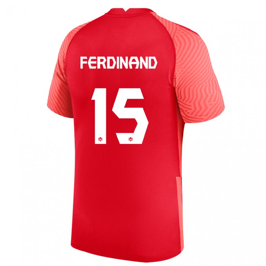 Kandiny Férfi Kanadai Keesean Ferdinand #15 Piros Hazai Jersey 22-24 Mez Póló Ing