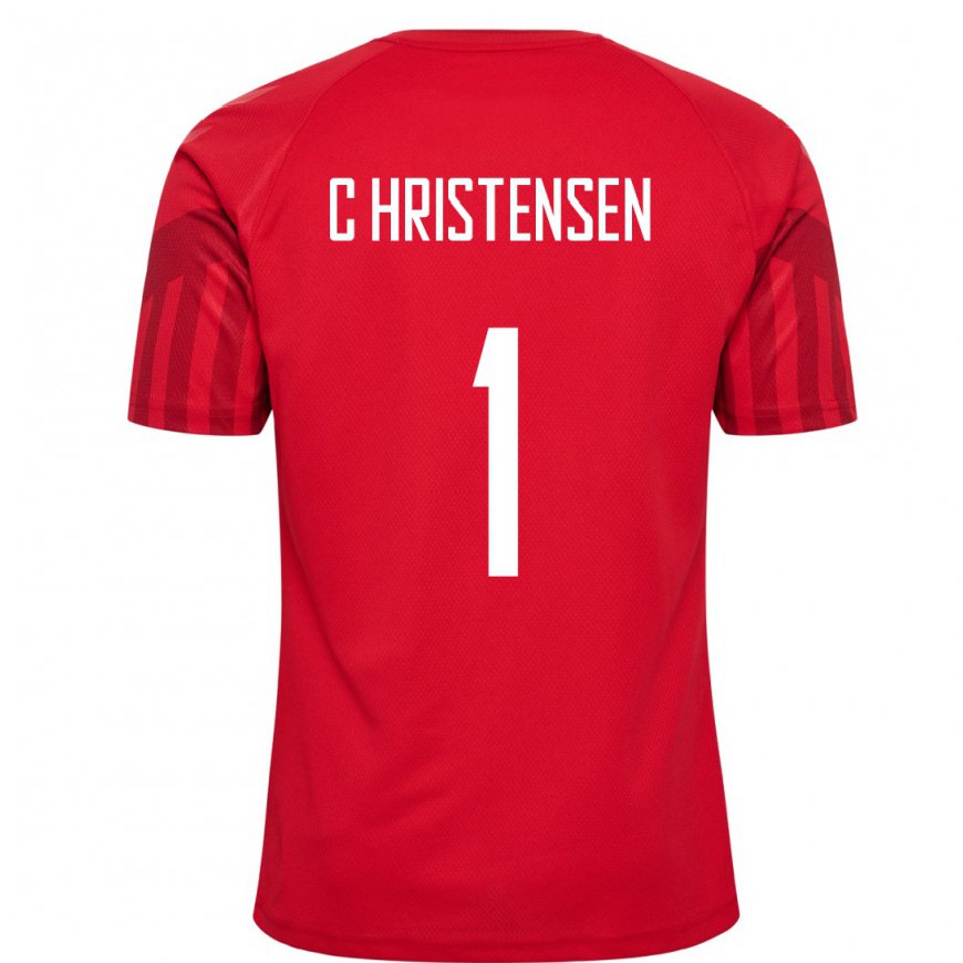 Kandiny Férfi Dán Lene Christensen #1 Piros Hazai Jersey 22-24 Mez Póló Ing