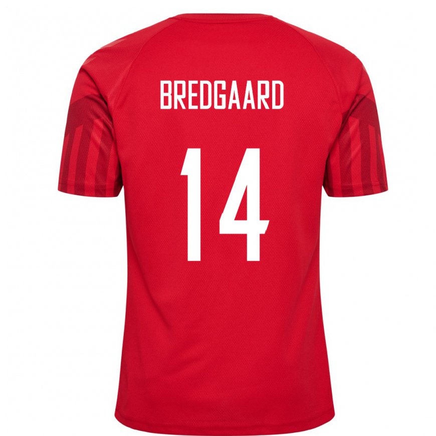 Kandiny Férfi Dán Sofie Bredgaard #14 Piros Hazai Jersey 22-24 Mez Póló Ing