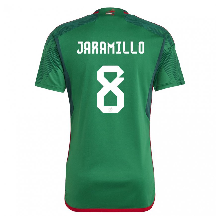 Kandiny Férfi Mexikói Carolina Jaramillo #8 Zöld Hazai Jersey 22-24 Mez Póló Ing