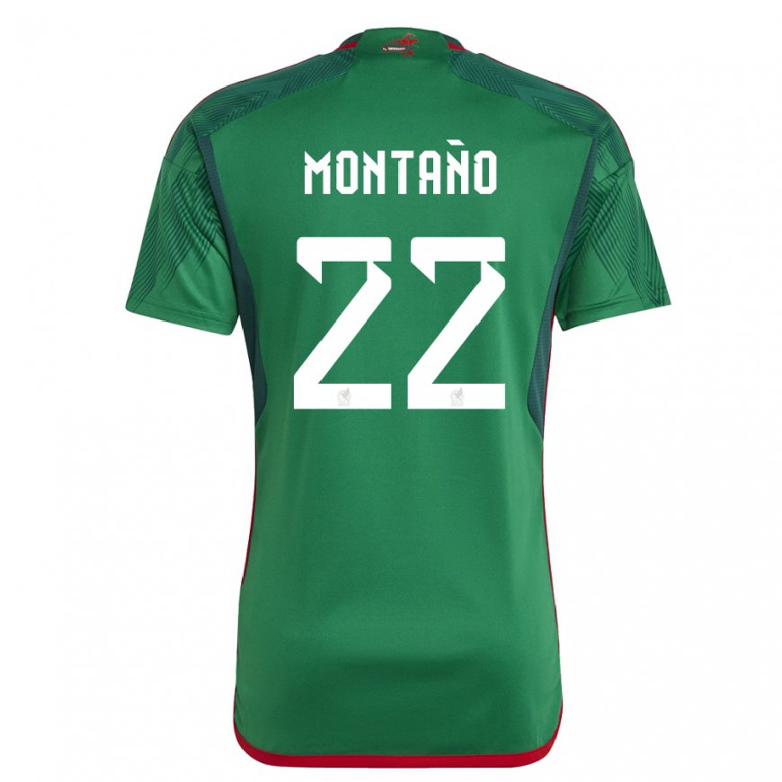 Kandiny Férfi Mexikói Andres Montano #22 Zöld Hazai Jersey 22-24 Mez Póló Ing