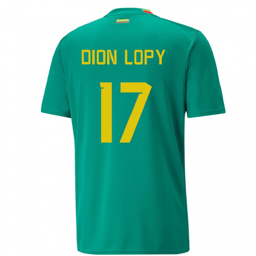 Kandiny Férfi Szenegáli Dion Lopy #17 Zöld Idegenbeli Jersey 22-24 Mez Póló Ing