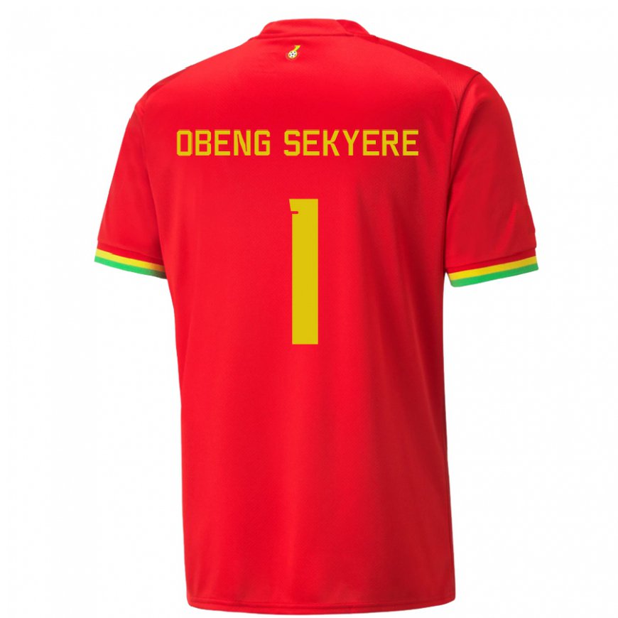 Kandiny Férfi Ghánai Gregory Obeng Sekyere #1 Piros Idegenbeli Jersey 22-24 Mez Póló Ing