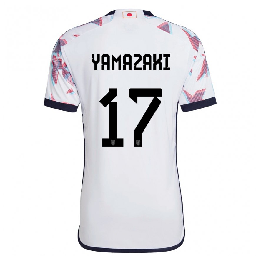 Kandiny Férfi Japán Taishin Yamazaki #17 Fehér Idegenbeli Jersey 22-24 Mez Póló Ing