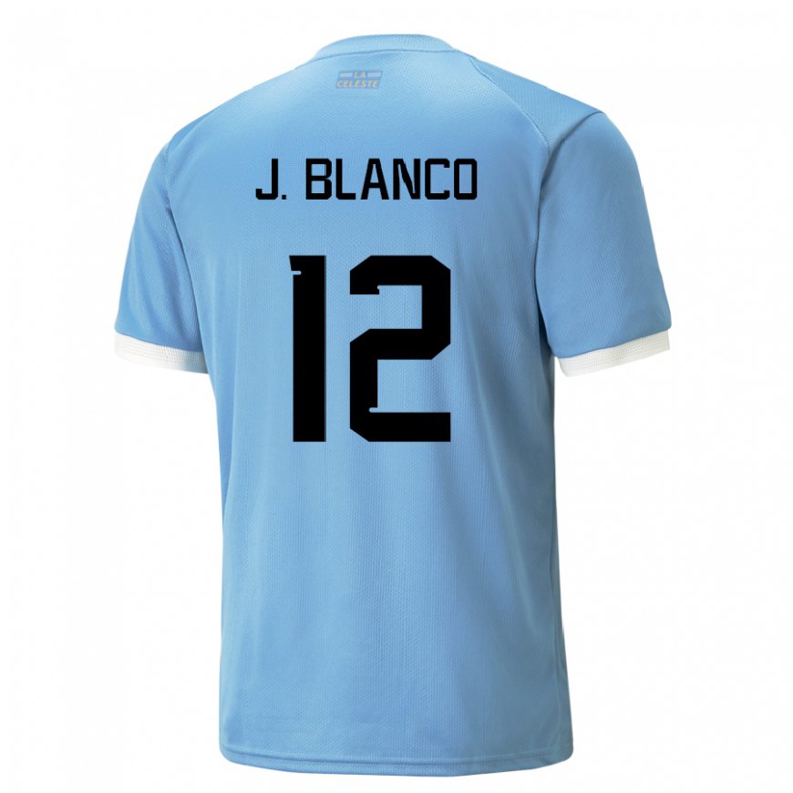 Kandiny Női Uruguayi Juan Ignacio Blanco #12 Kék Hazai Jersey 22-24 Mez Póló Ing
