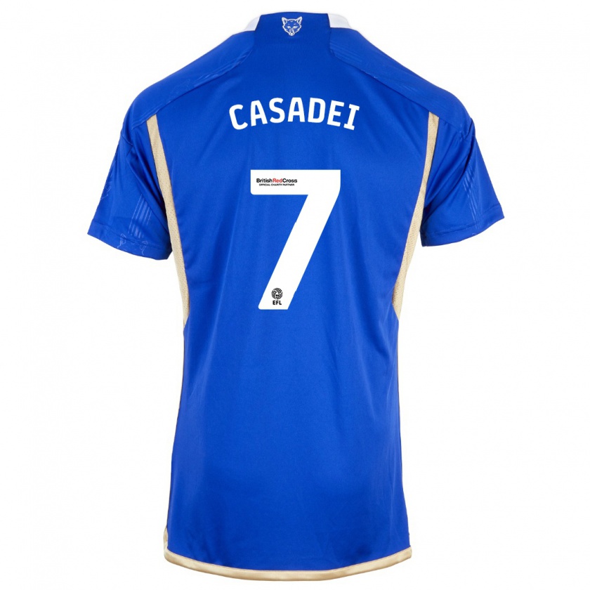 Kandiny Gyermek Cesare Casadei #7 Kék Hazai Jersey 2023/24 Mez Póló Ing