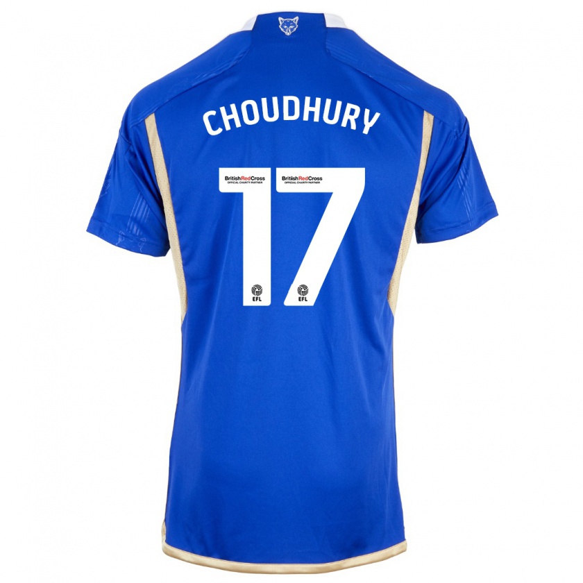 Kandiny Gyermek Hamza Choudhury #17 Kék Hazai Jersey 2023/24 Mez Póló Ing