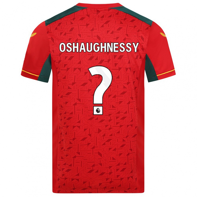 Kandiny Gyermek Joe Oshaughnessy #0 Piros Idegenbeli Jersey 2023/24 Mez Póló Ing