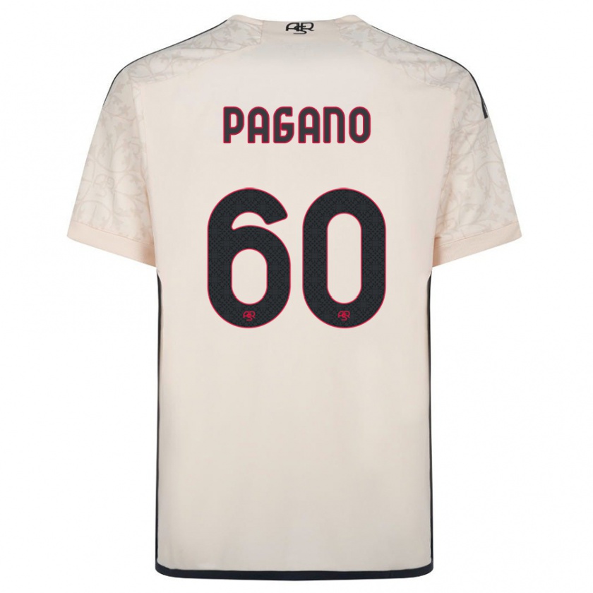 Kandiny Gyermek Riccardo Pagano #60 Piszkosfehér Idegenbeli Jersey 2023/24 Mez Póló Ing
