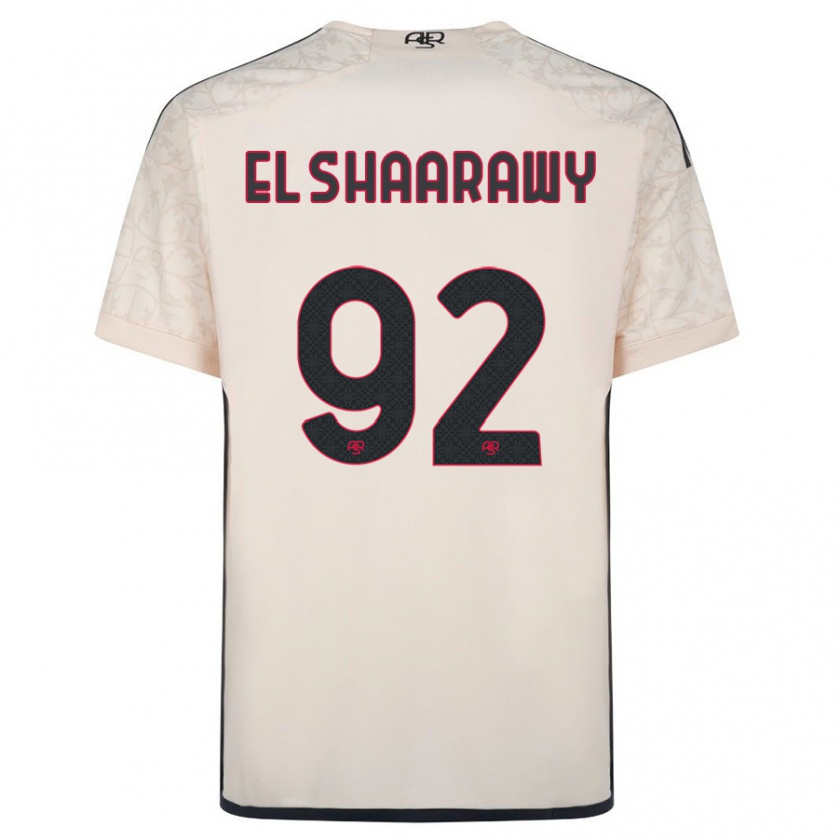 Kandiny Gyermek Stephan El Shaarawy #92 Piszkosfehér Idegenbeli Jersey 2023/24 Mez Póló Ing
