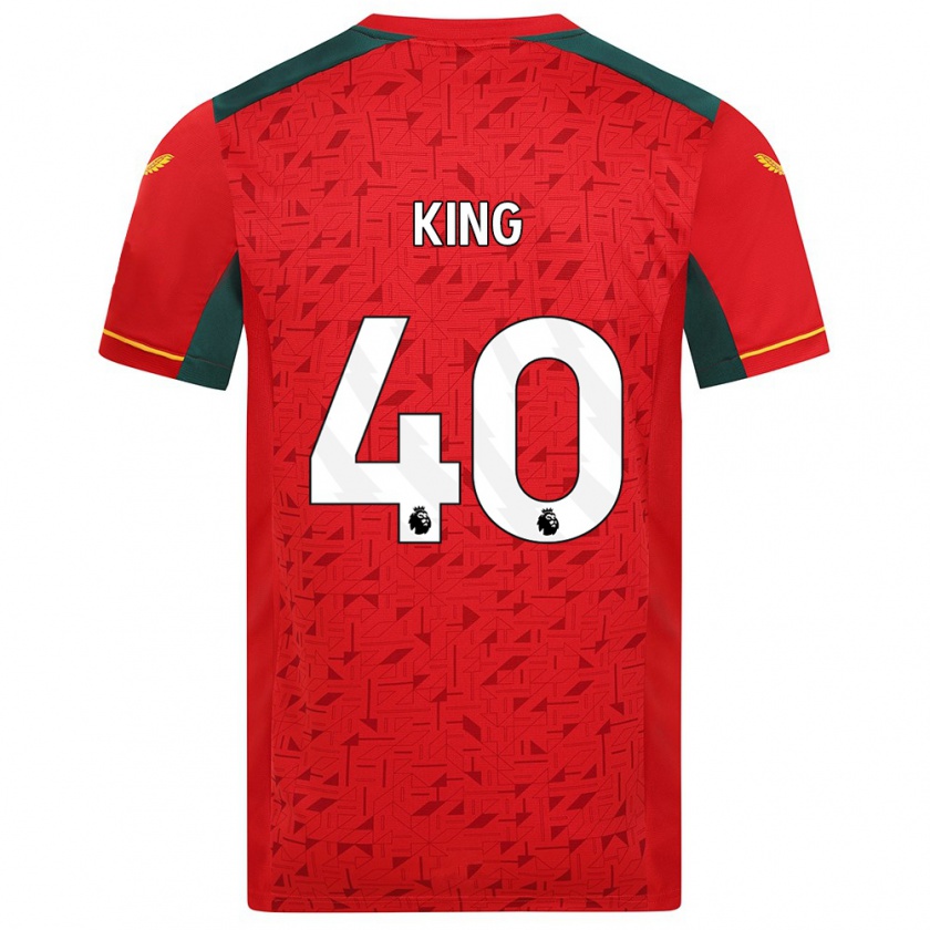 Kandiny Férfi Tom King #40 Piros Idegenbeli Jersey 2023/24 Mez Póló Ing