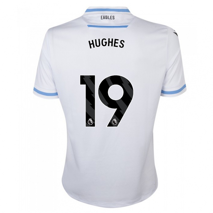 Kandiny Férfi Will Hughes #19 Fehér Idegenbeli Jersey 2023/24 Mez Póló Ing
