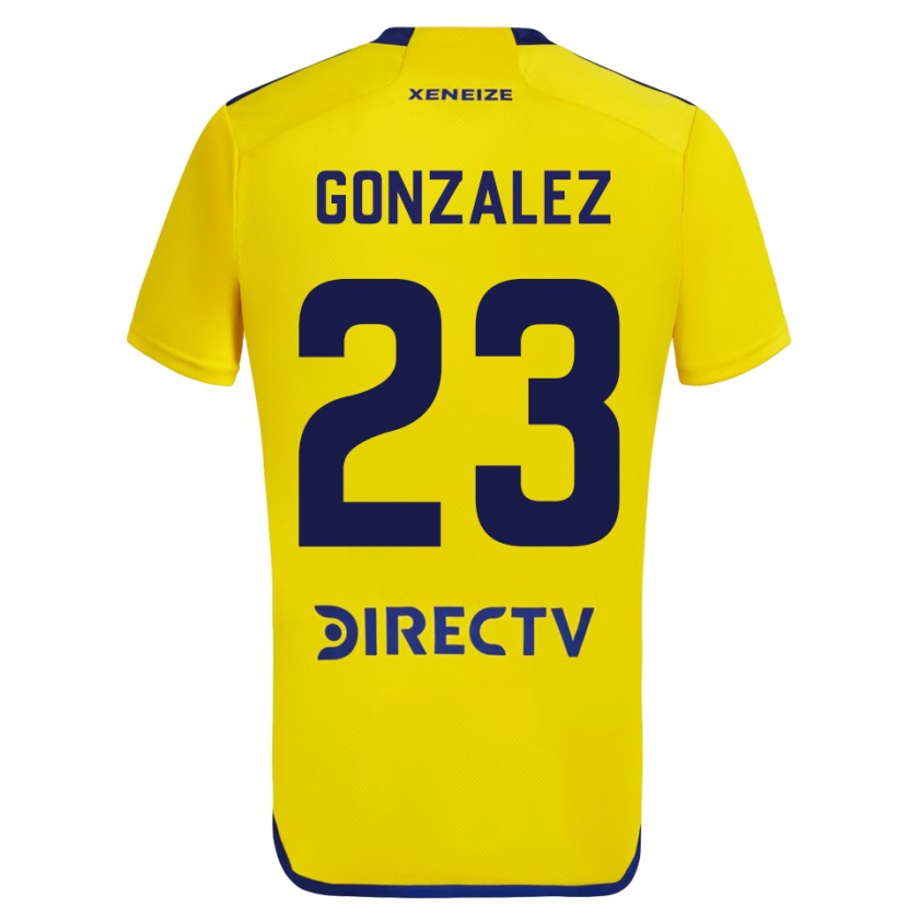 Kandiny Férfi Diego González #23 Sárga Idegenbeli Jersey 2023/24 Mez Póló Ing