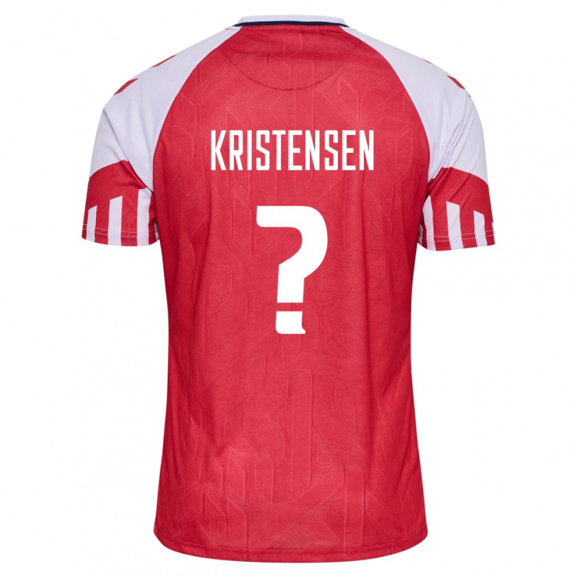 Kandiny Férfi Dán Mikkel Kristensen #0 Piros Hazai Jersey 24-26 Mez Póló Ing