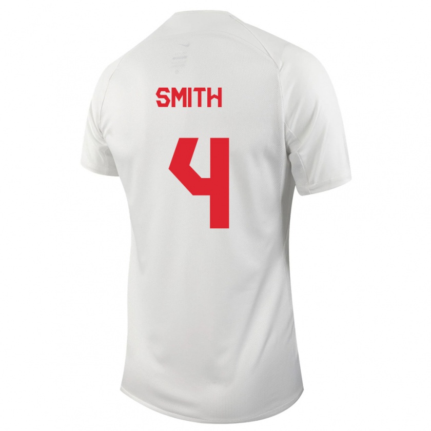 Kandiny Férfi Kanadai Justin Smith #4 Fehér Idegenbeli Jersey 24-26 Mez Póló Ing