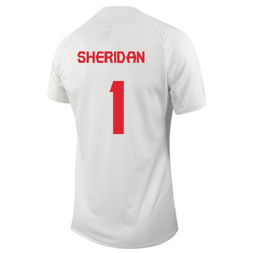 Kandiny Férfi Kanadai Kailen Sheridan #1 Fehér Idegenbeli Jersey 24-26 Mez Póló Ing