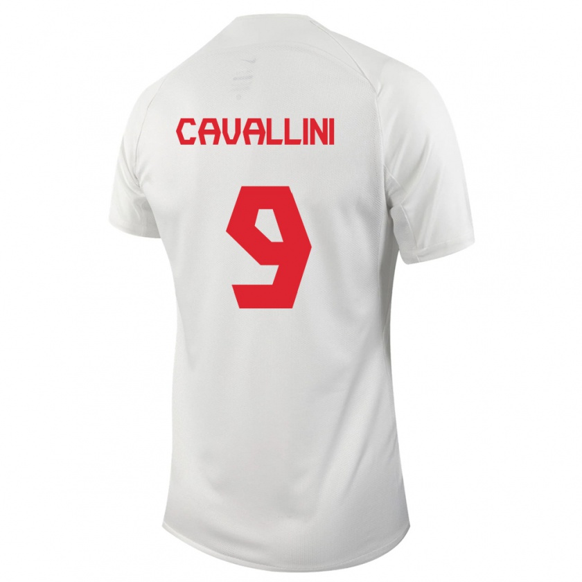 Kandiny Férfi Kanadai Lucas Cavallini #9 Fehér Idegenbeli Jersey 24-26 Mez Póló Ing